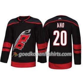 Carolina Hurricanes Aho 20 Adidas 2018-2019 Alternate Authentic Shirt - Mannen